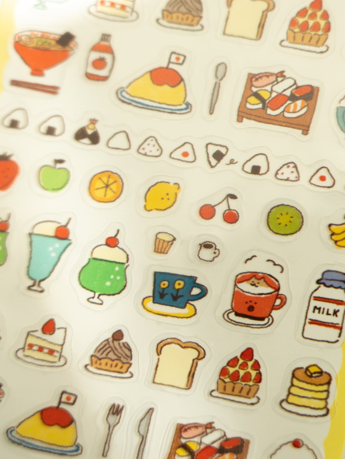 Furukawa Shiko Watashi-Biyori Daily Sticker Sheet: Delicious Foods