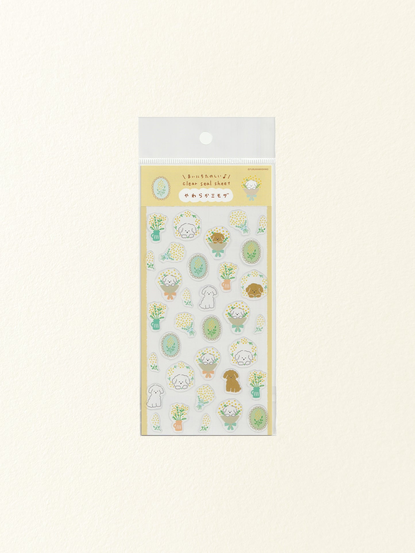Furukawa Shiko Clear Sticker Sheet: Soft Mimosa