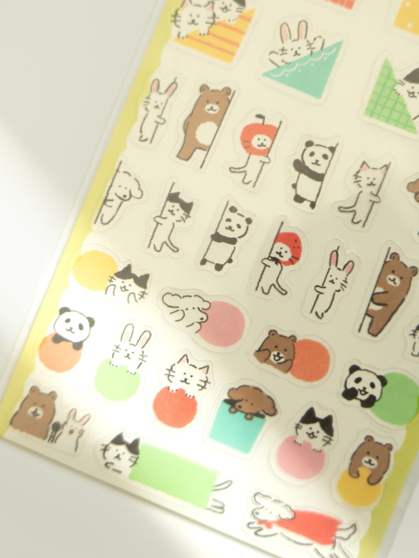 Furukawa Shiko Watashi-Biyori Daily Sticker Sheet: Pop Up Animals