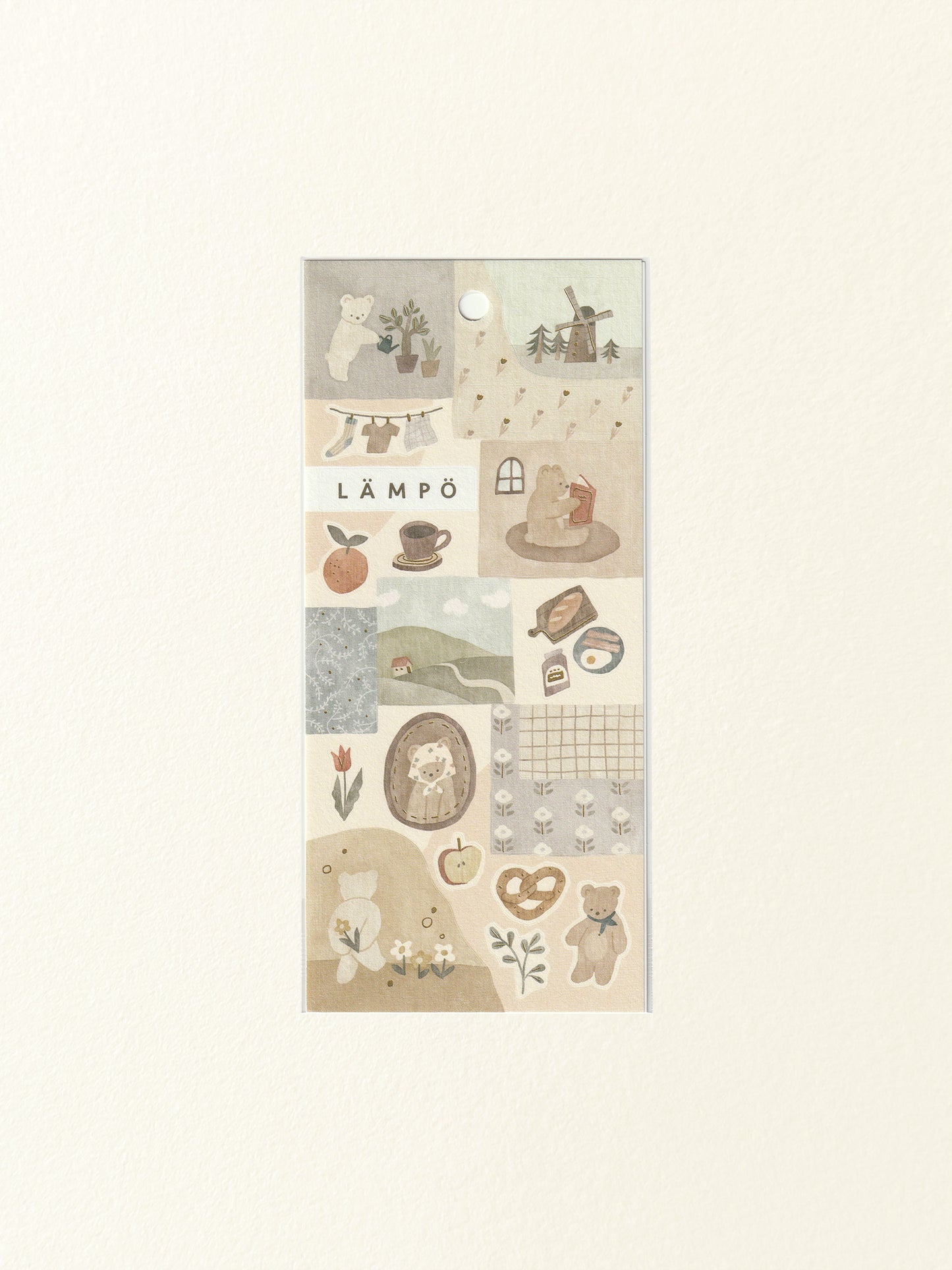 Mind Wave Lämpö Sticker Sheet: Bear and Morning