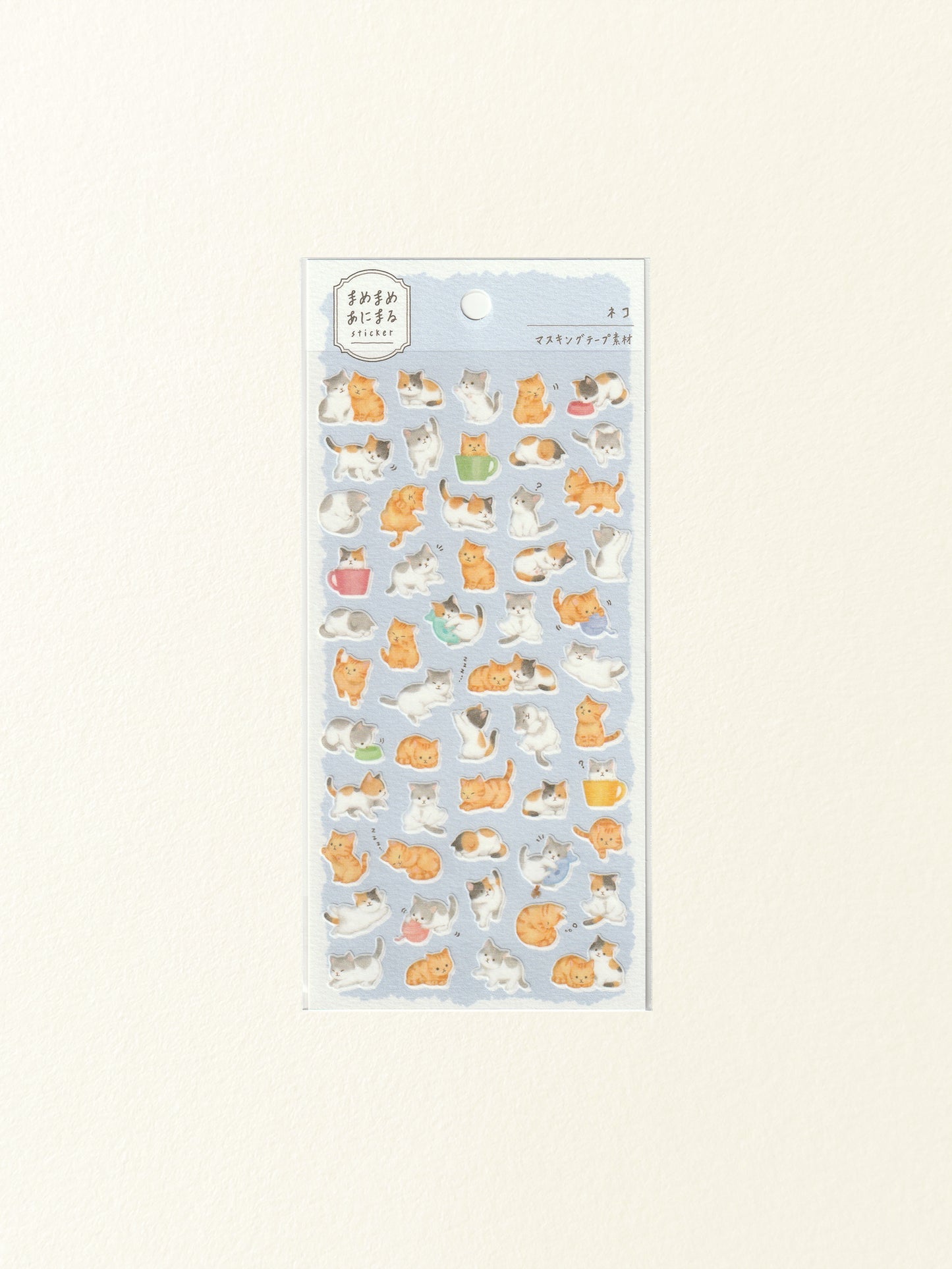 Mind Wave Mame Mame Animal Sticker Sheet: Cat