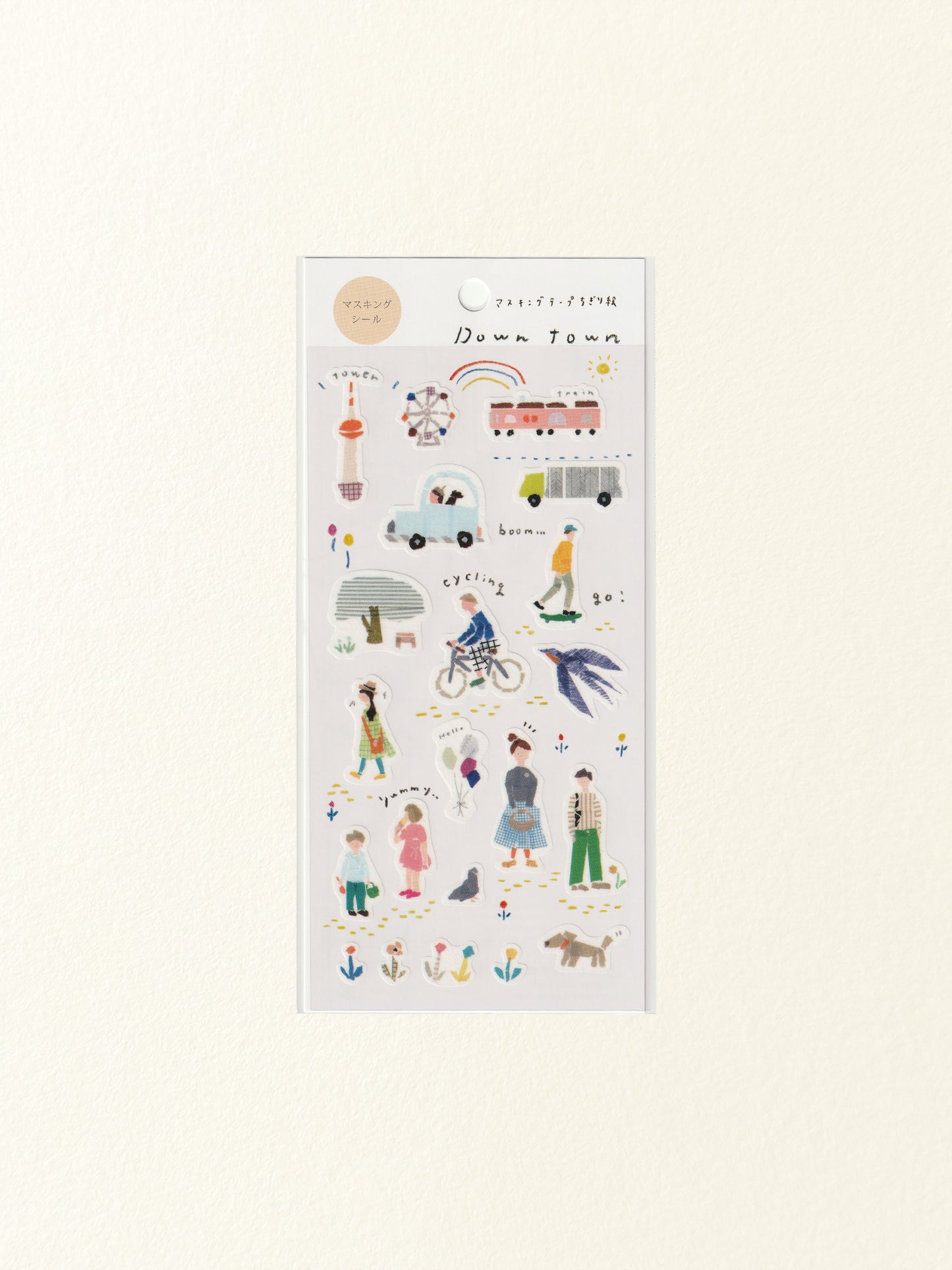 Miki Tamura Washi Sticker Sheet: Downtown