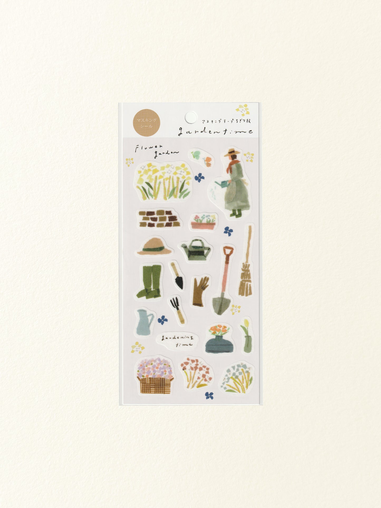 Miki Tamura Washi Sticker Sheet: Garden Time