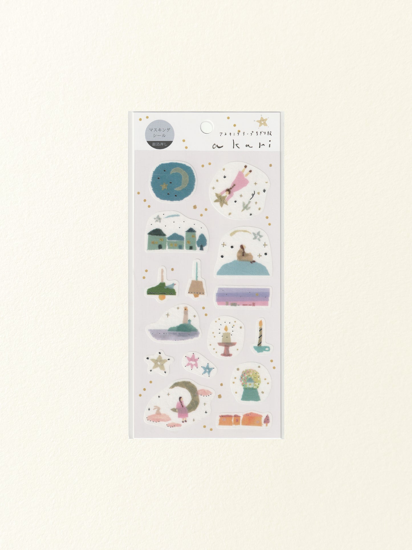 Miki Tamura Washi Sticker Sheet: Akari