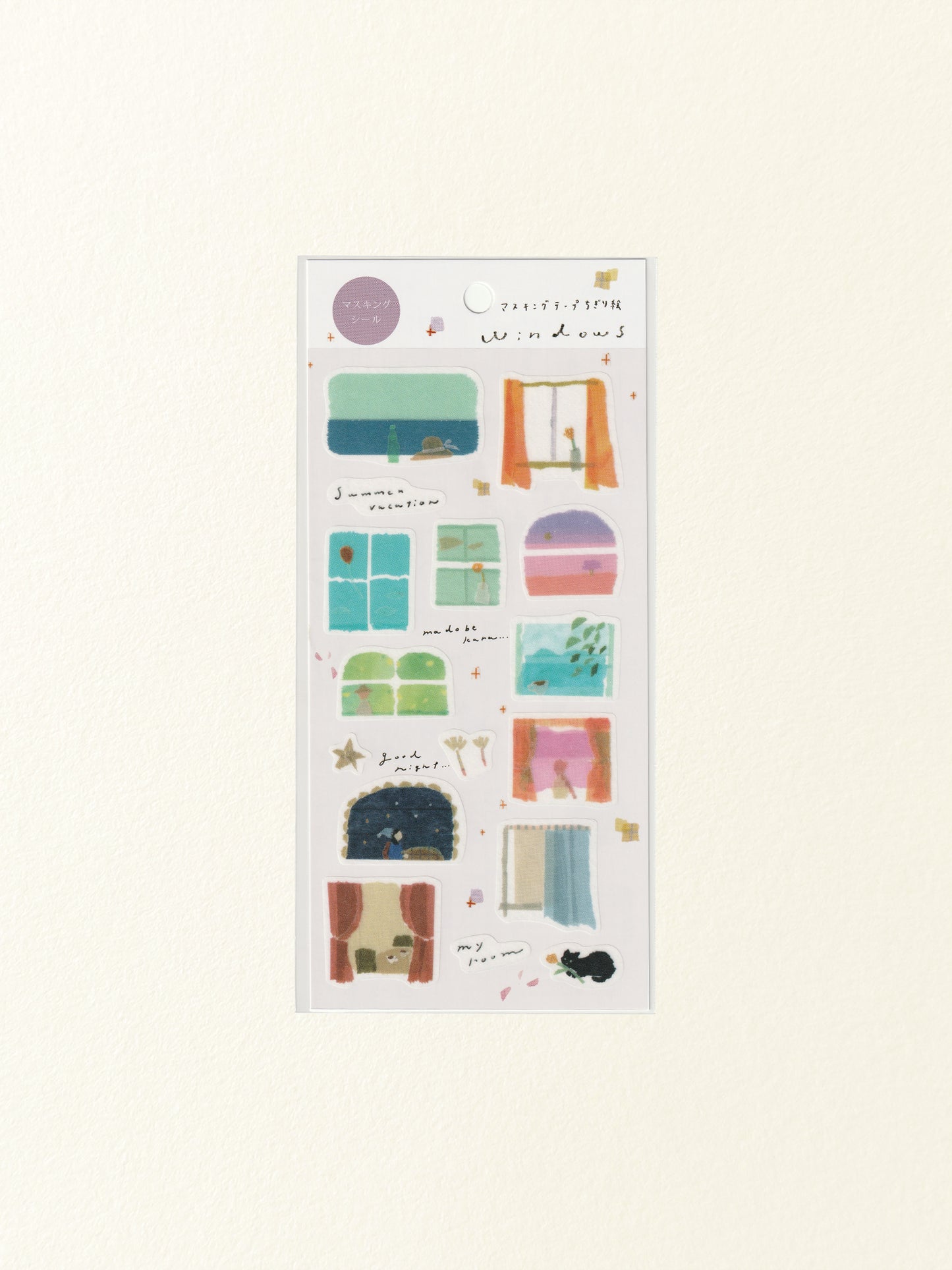 Miki Tamura Washi Sticker Sheet: Windows
