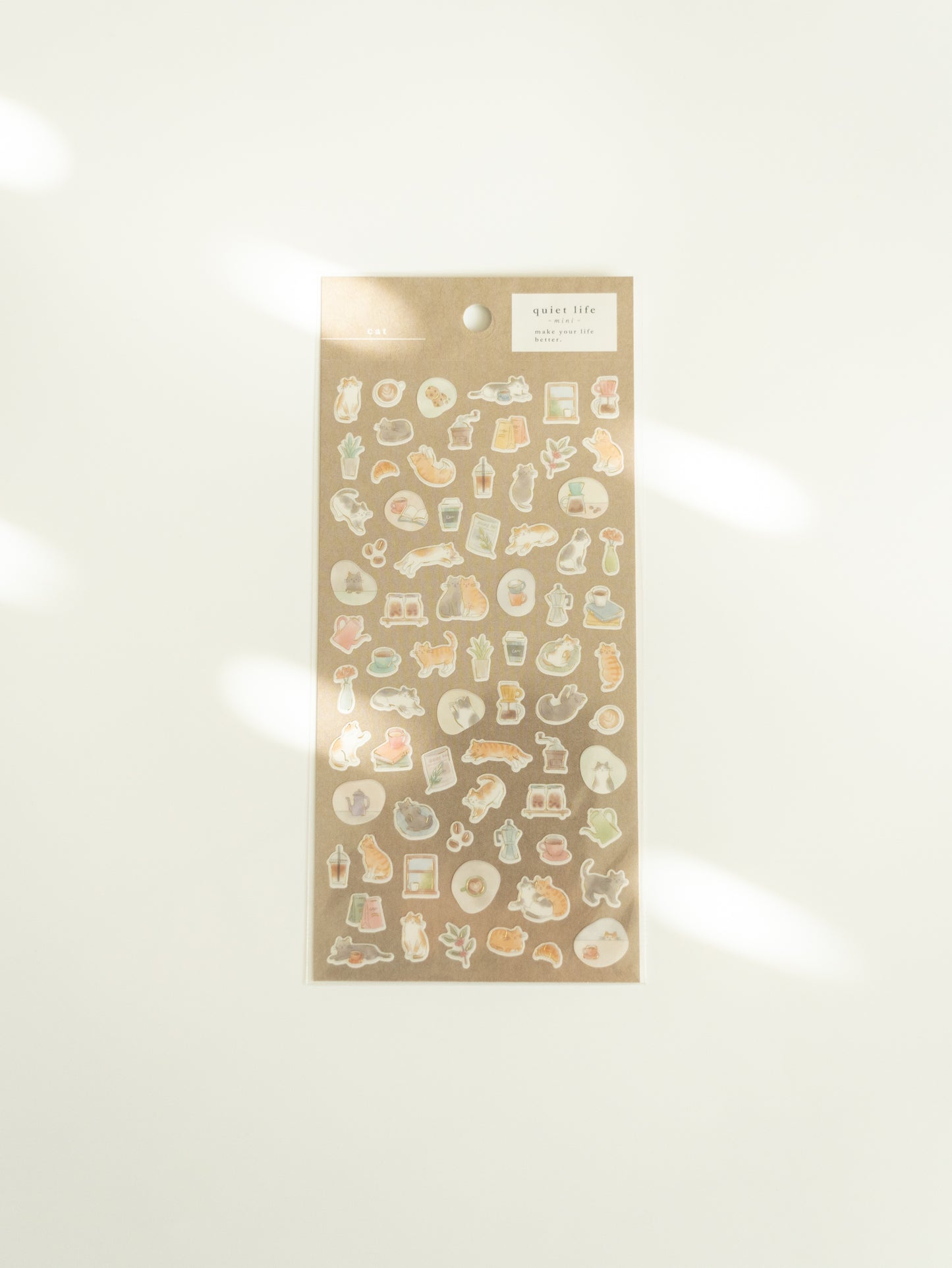 Mind Wave Quiet Life Sticker Sheet: Cat
