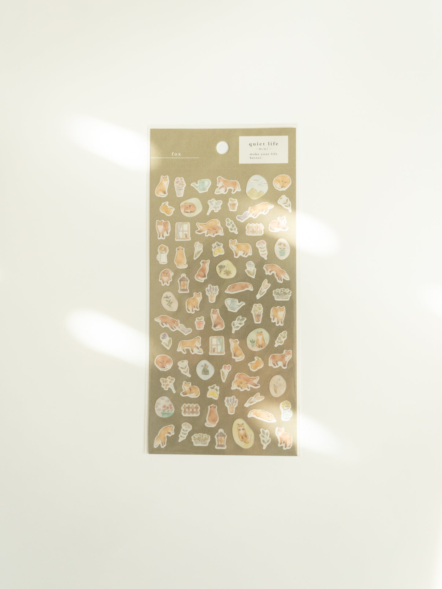 Mind Wave Quiet Life Sticker Sheet: Fox