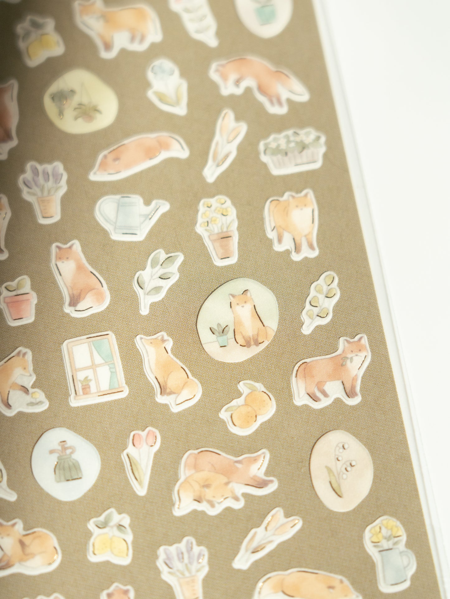 Mind Wave Quiet Life Sticker Sheet: Fox