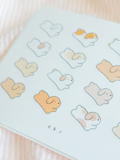 Little Puppies Sticker Sheet