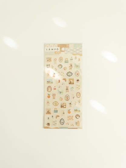 Mind Wave Lämpö Mini Sticker Sheet: Bear and Morning