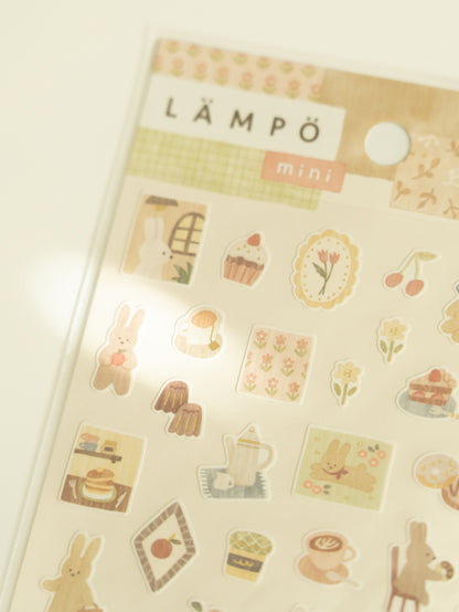 Mind Wave Lämpö Mini Sticker Sheet: Rabbit and Dusk