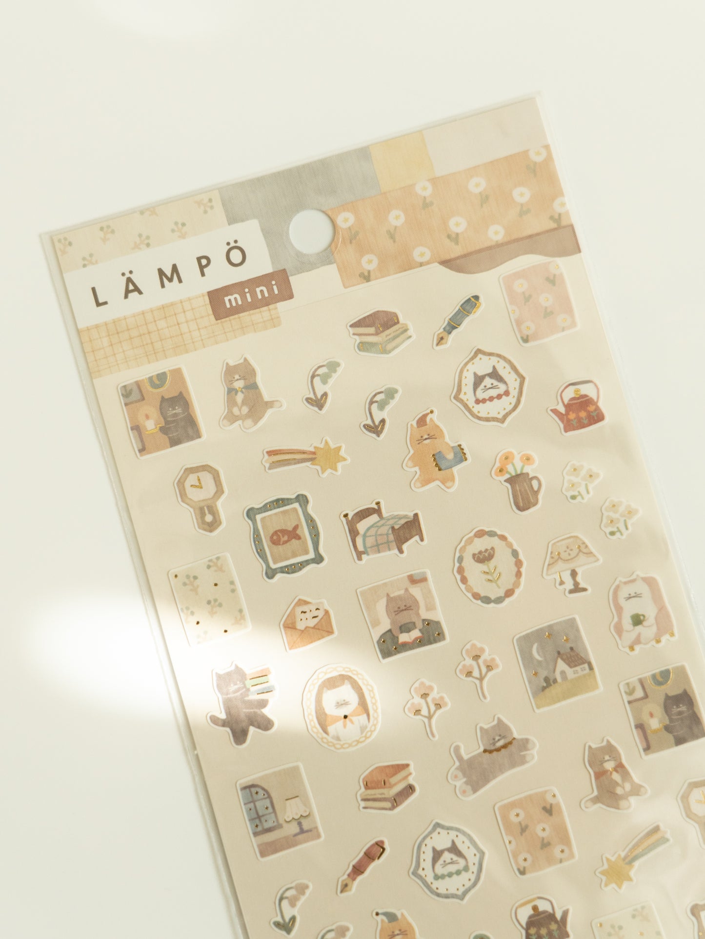 Mind Wave Lämpö Mini Sticker Sheet: Cat and Night