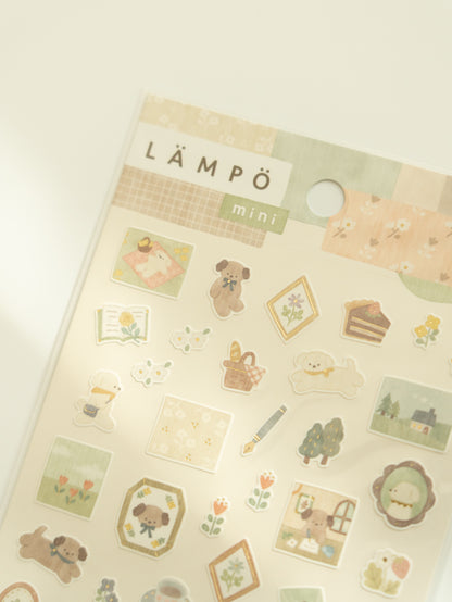 Mind Wave Lämpö Mini Sticker Sheet: Dog and Early Afternoon