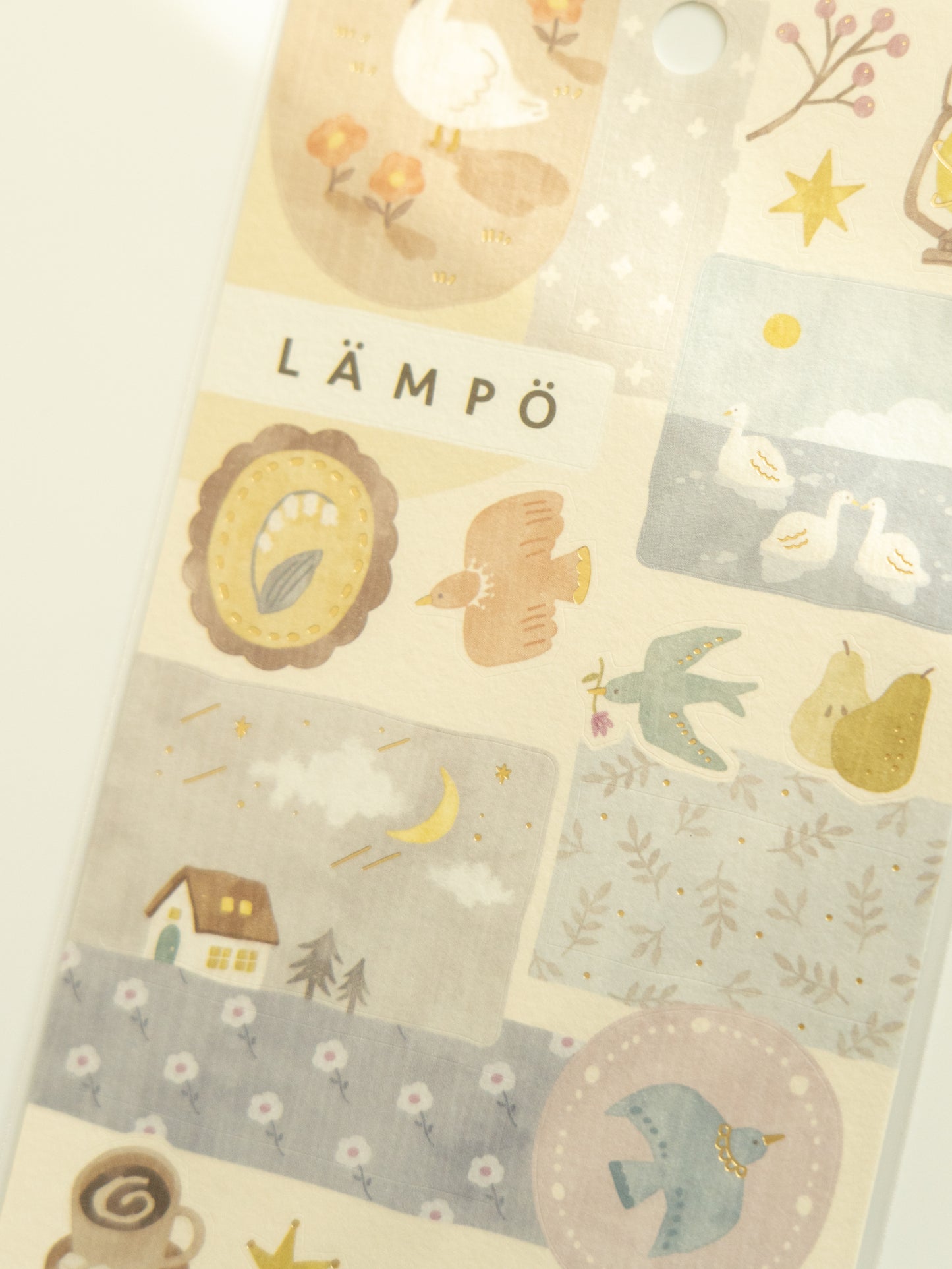 Mind Wave Lämpö Sticker Sheet: Bird and Moon