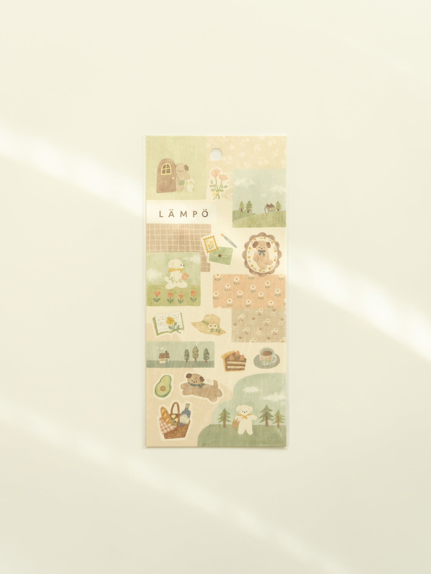 Mind Wave Lämpö Sticker Sheet: Dog and Early Afternoon