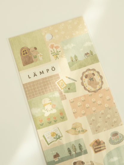 Mind Wave Lämpö Sticker Sheet: Dog and Early Afternoon