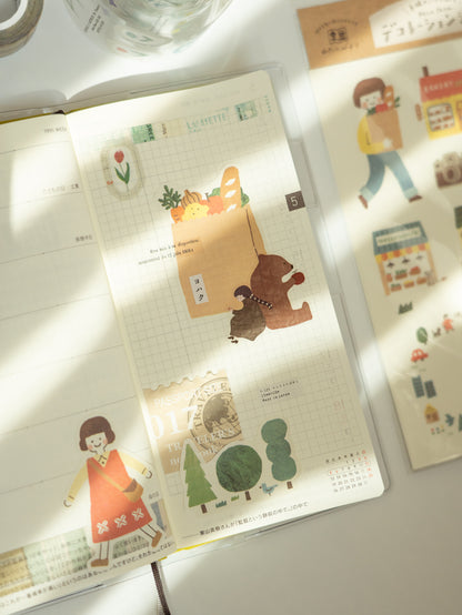 Furukawa Shiko Watashi-Biyori Sticker Sheet: Outing