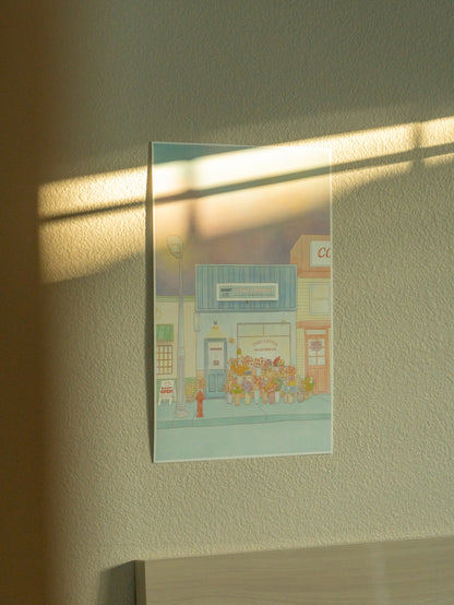 Carat Flower Market Art Print