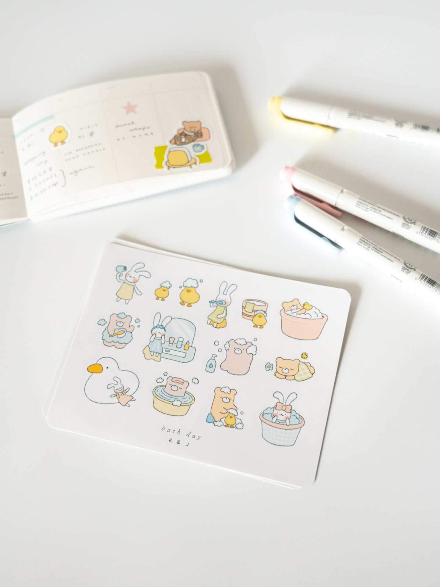 Bath Day Sticker Sheet