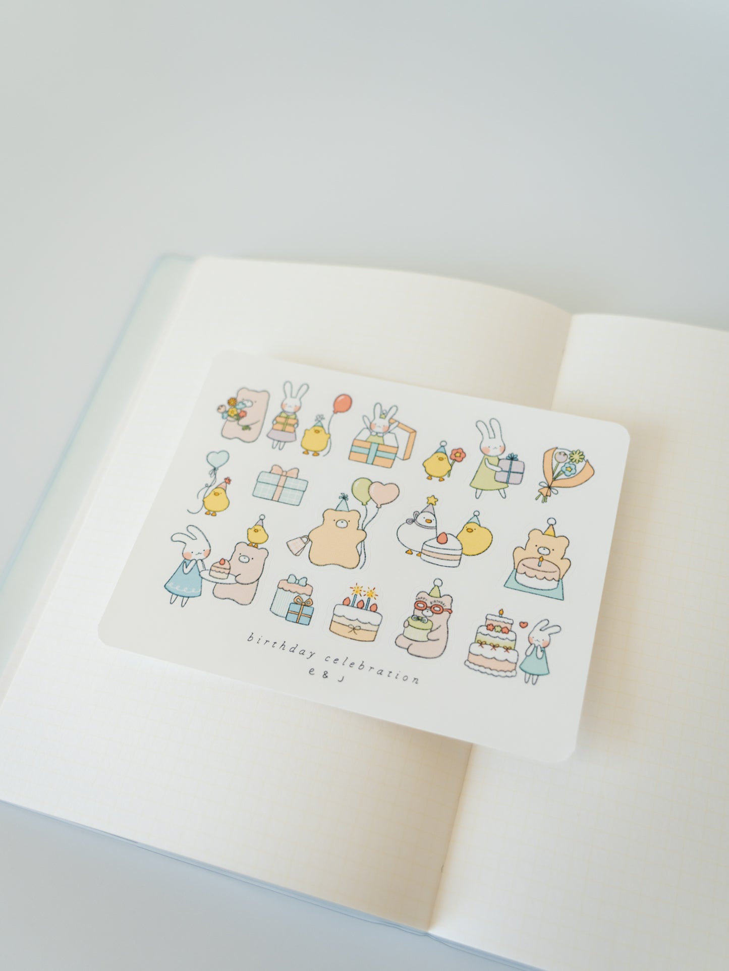 Birthday Celebration Sticker Sheet