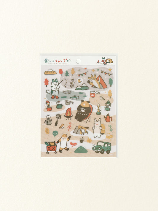 Fun Camping Trip Sticker Sheet