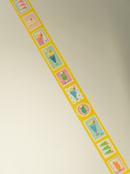 Furukawa Shiko Washi Tape: Cream Soda Stamp