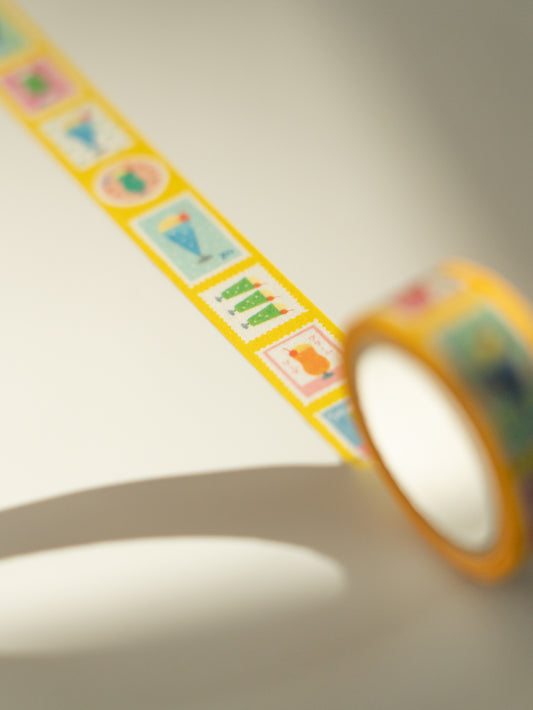 Furukawa Shiko Washi Tape: Cream Soda Stamp