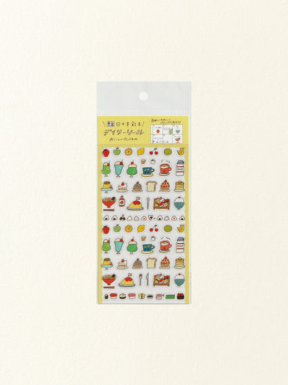 Furukawa Shiko Watashi-Biyori Daily Sticker Sheet: Delicious Foods