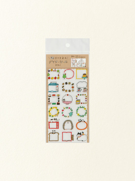 Furukawa Shiko Watashi-Biyori Daily Sticker Sheet: Frames
