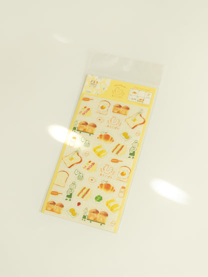 Furukawa Shiko Clear Sticker Sheet: Pantown Breakfast