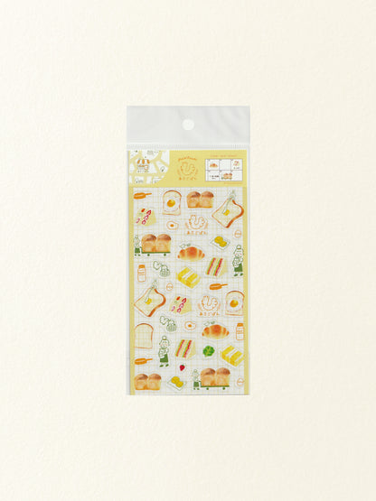 Furukawa Shiko Clear Sticker Sheet: Pantown Breakfast