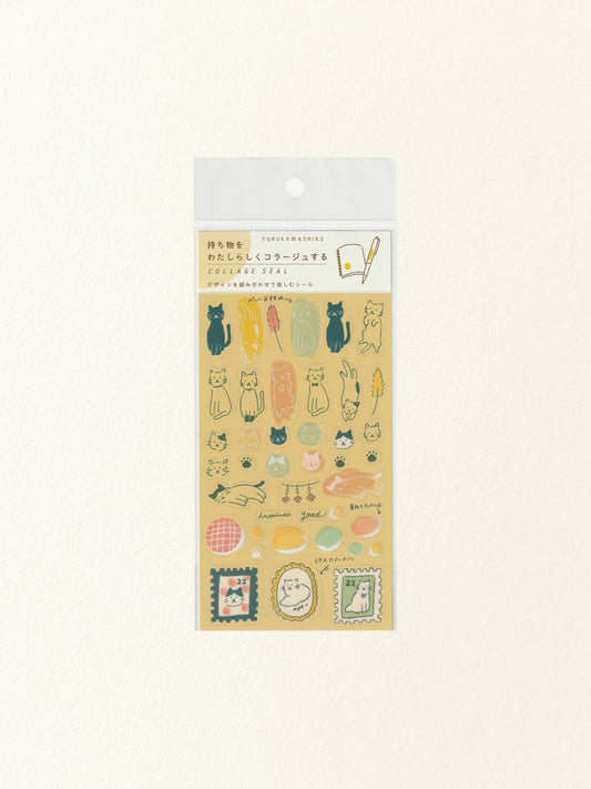 Furukawa Shiko Clear Sticker Sheet: Cat