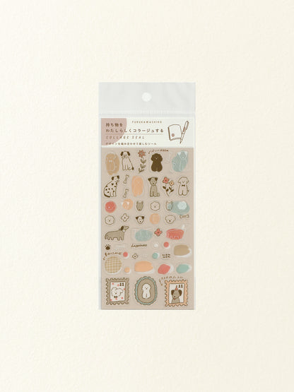 Furukawa Shiko Clear Sticker Sheet: Dog