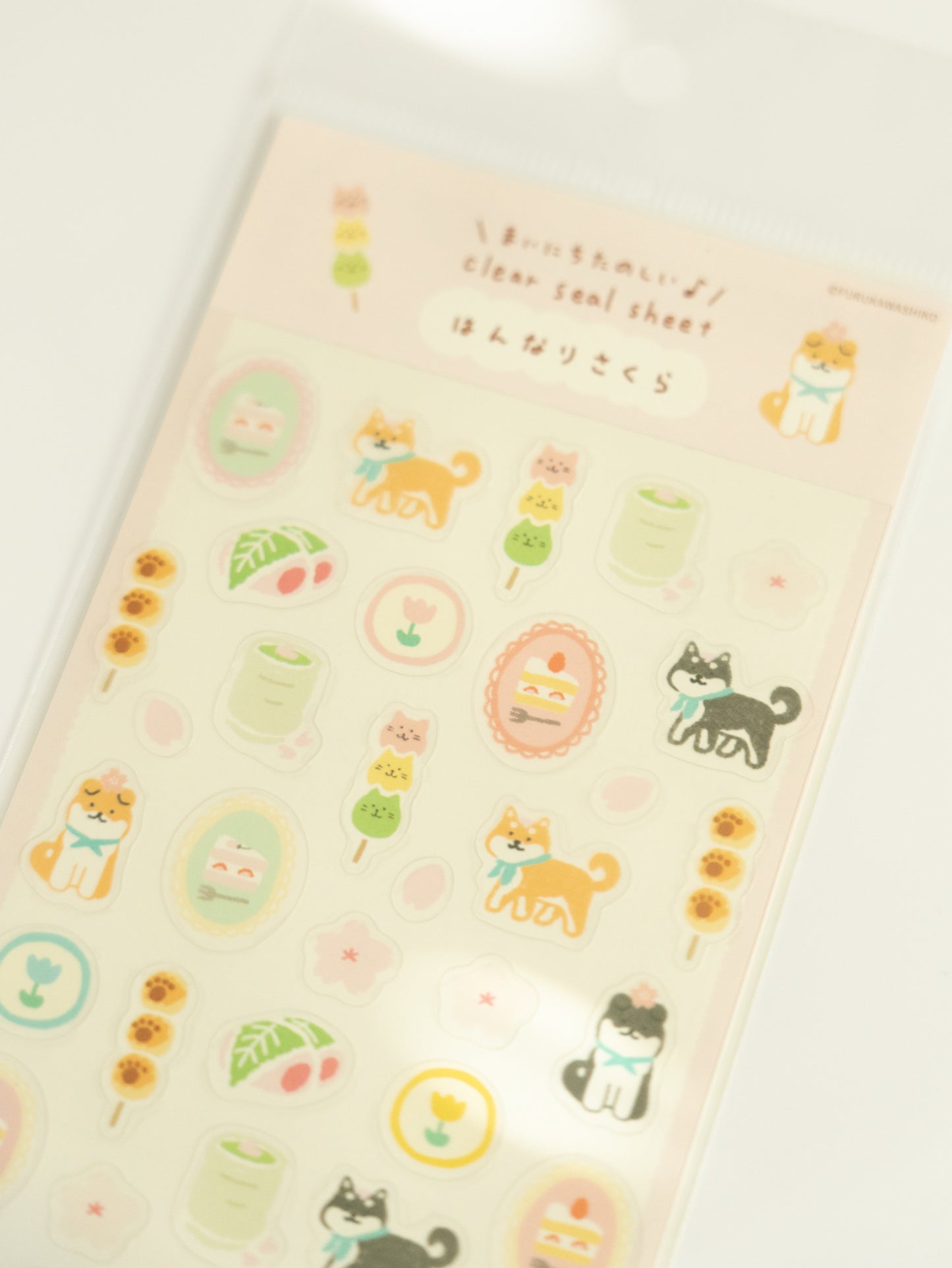 Furukawa Shiko Clear Sticker Sheet: Elegant Sakura