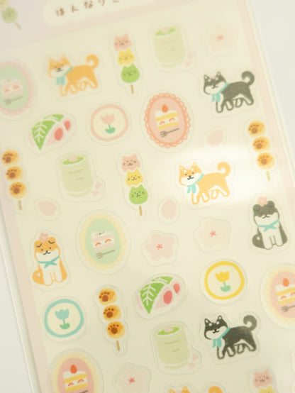 Furukawa Shiko Clear Sticker Sheet: Elegant Sakura