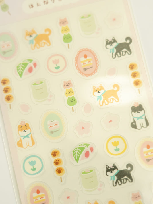 Furukawa Shiko Clear Sticker Sheet: Elegant Sakura