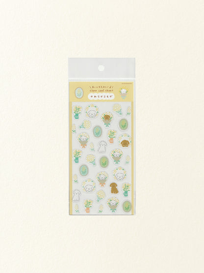 Furukawa Shiko Clear Sticker Sheet: Soft Mimosa