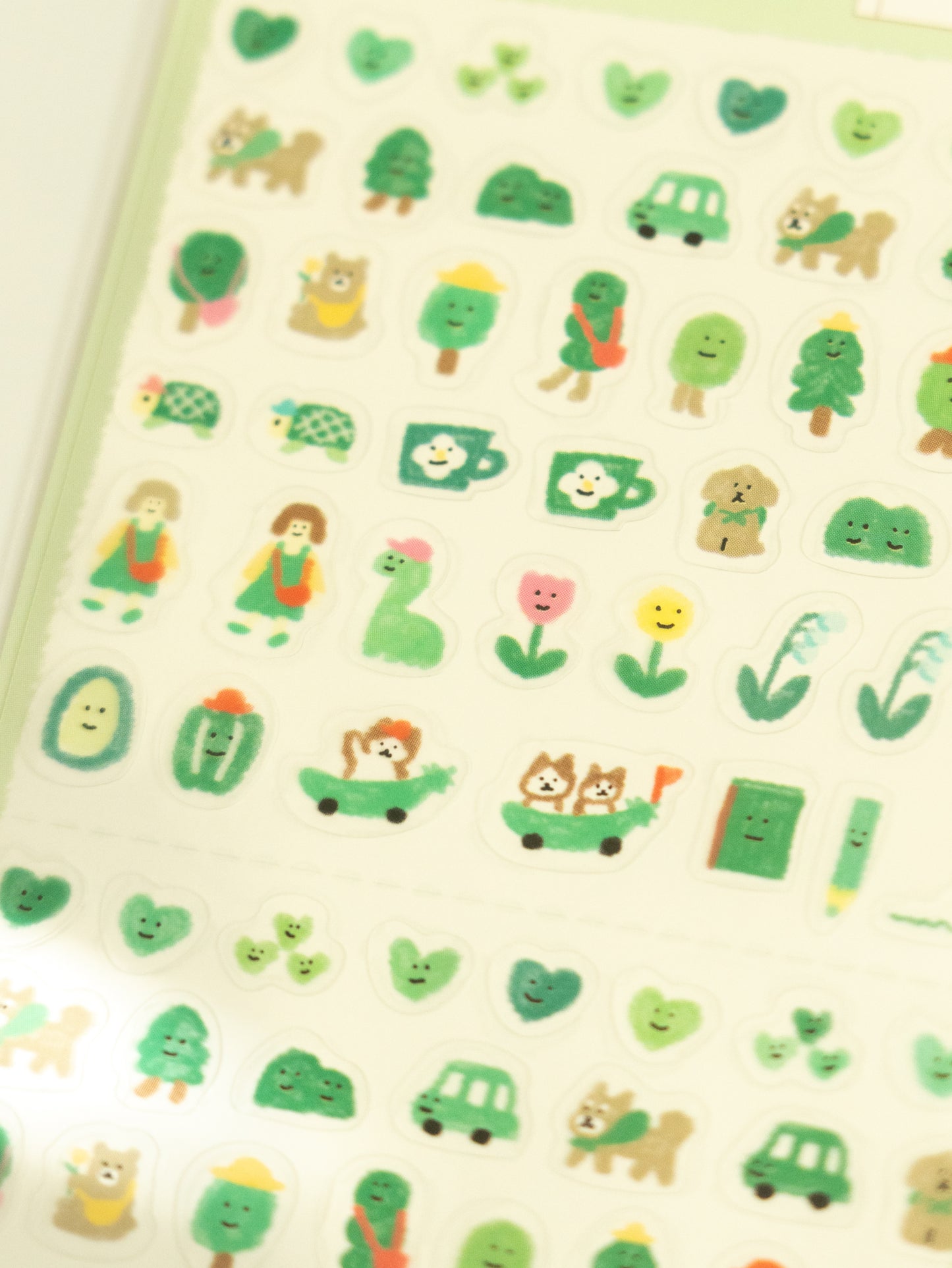 Furukawa Shiko Watashi-Biyori Daily Sticker Sheet: Green