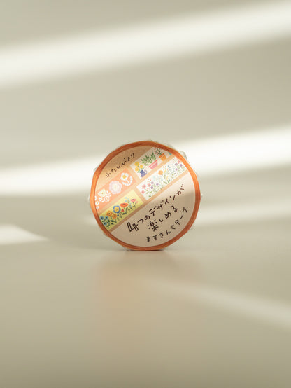 Furukawa Shiko Watashi-Biyori Washi Tape: Garden