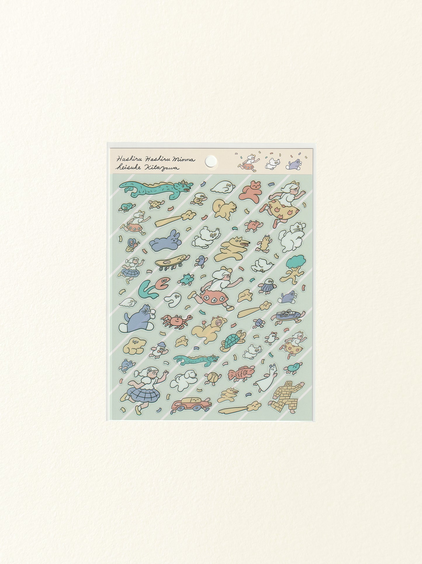 Run Run Everybody | Hashiru Hashiru Minna Sticker Sheet