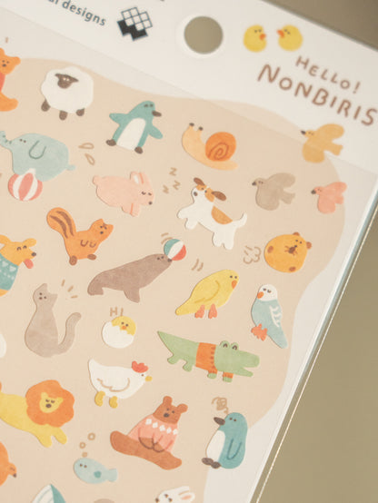 Mind Wave Sticker Sheet: Hello! Nonbiris