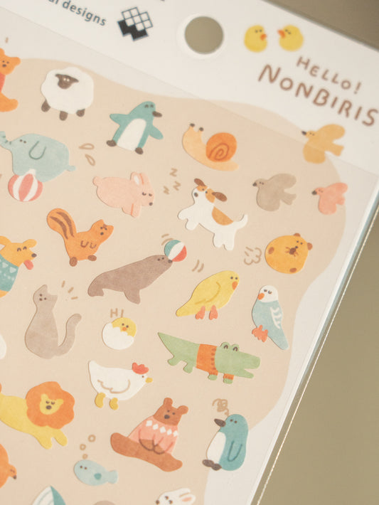 Mind Wave Sticker Sheet: Hello! Nonbiris