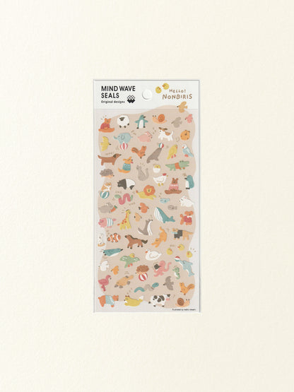 Mind Wave Sticker Sheet: Hello! Nonbiris