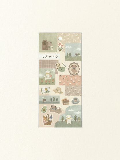 Mind Wave Lämpö Sticker Sheet: Dog and Early Afternoon