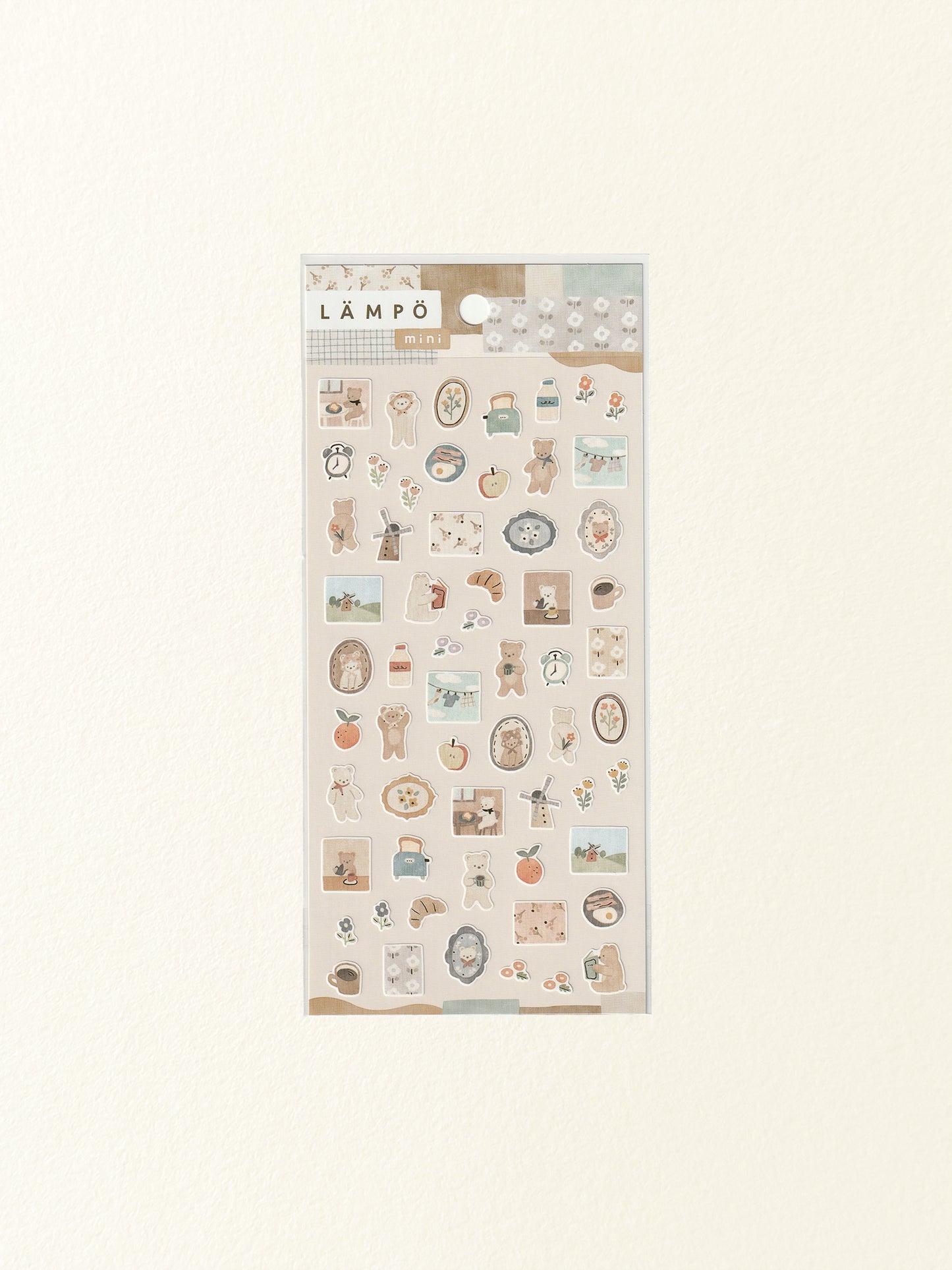 Mind Wave Lämpö Mini Sticker Sheet: Bear and Morning