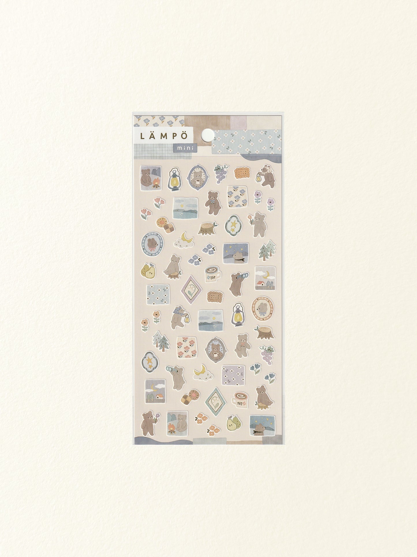 Mind Wave Lämpö Mini Sticker Sheet: Bear and the Starry Sky