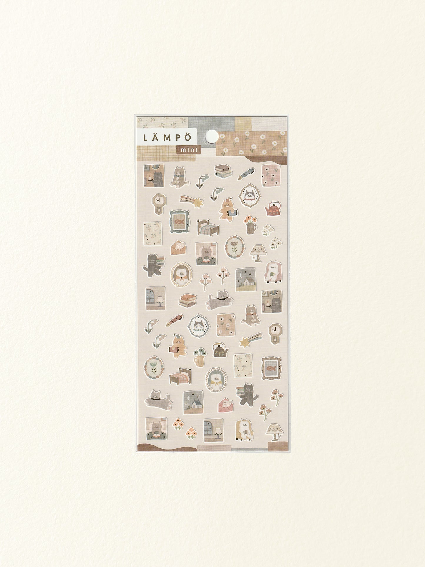 Mind Wave Lämpö Mini Sticker Sheet: Cat and Night