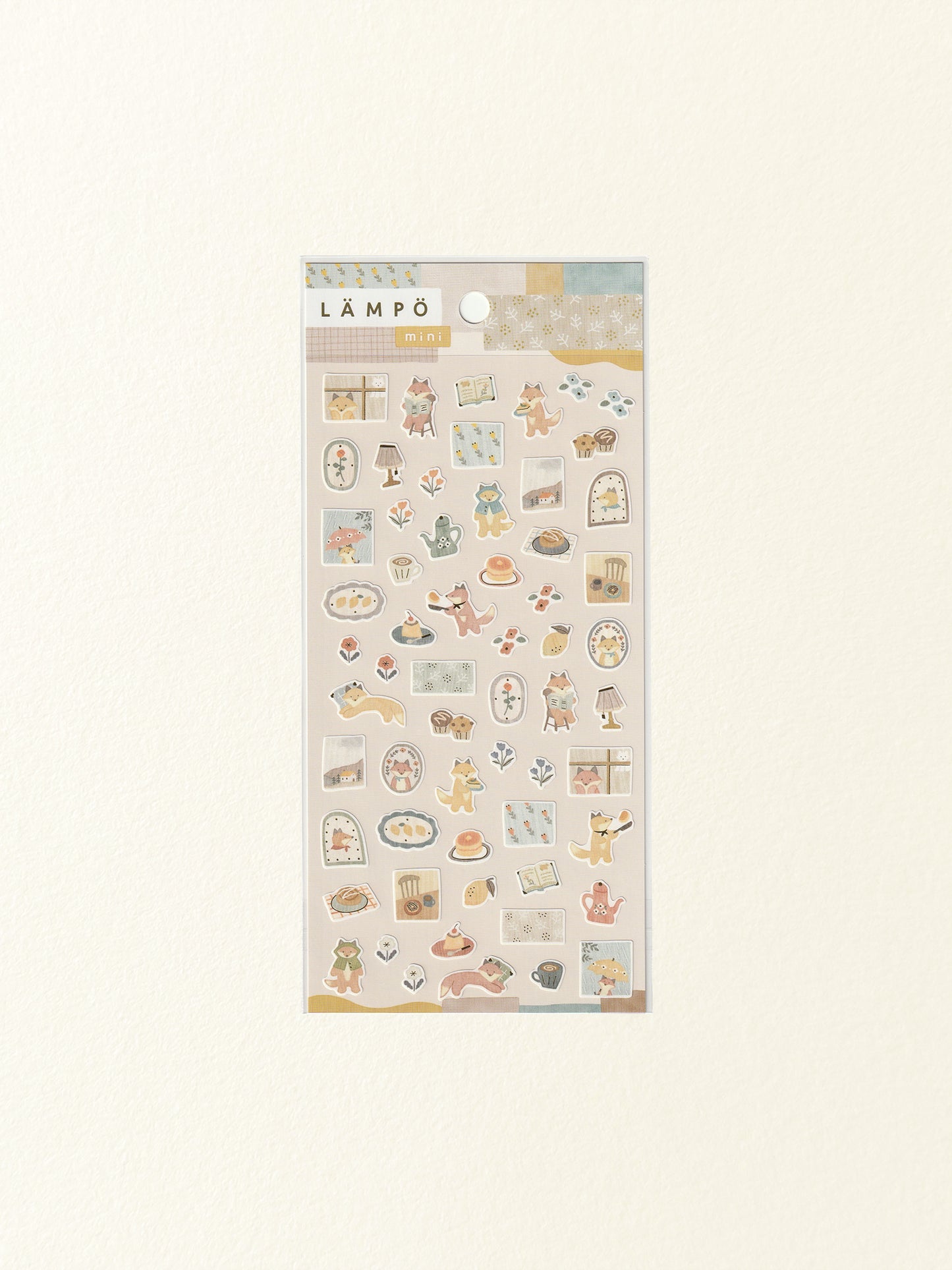 Mind Wave Lämpö Mini Sticker Sheet: Fox and Rain