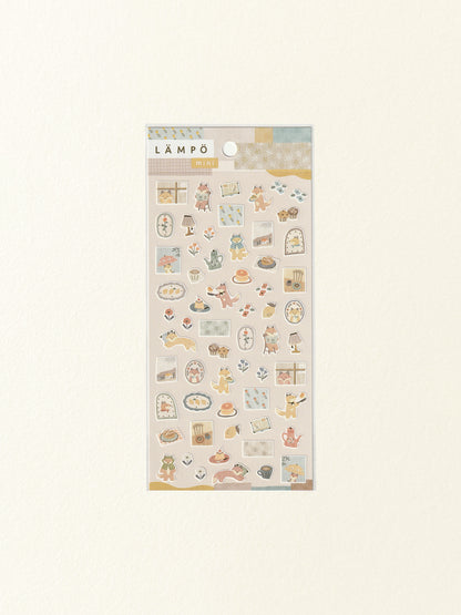 Mind Wave Lämpö Mini Sticker Sheet: Fox and Rain