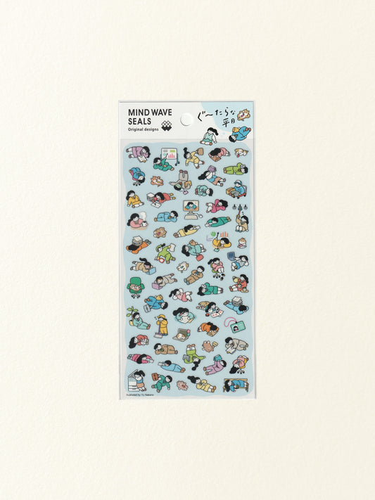 Mind Wave Sticker Sheet: Lazy Weekday